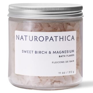 Naturopathica Sweet Birch and Magnesium Bath Flakes, Soothing Daily Bath Soak for Muscle Discomfort, Bathing Alternative to Epsom Salt, Relaxing Tension Relief Soak for Men and...