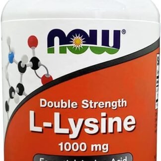 NOW Foods Supplements, (L-Lysine Hydrochloride) 1,000 mg, Double Strength, Amino Acid, 100 Tablets
