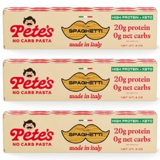 Petes Pasta Spaghetti Noodles | 20g High Protein No Carb Pasta | Keto Carb Free Pasta | Healthy Zero Carb Italian Pasta From Italy | 3-Pack 8oz - lunas-mystic-emporium.com Pete's Pasta Spaghetti Noodles | 20g High Protein, No Carb Pasta | Keto, Carb Free Pasta | Healthy, Zero Carb Italian Pasta From Italy | 3-Pack, 8oz