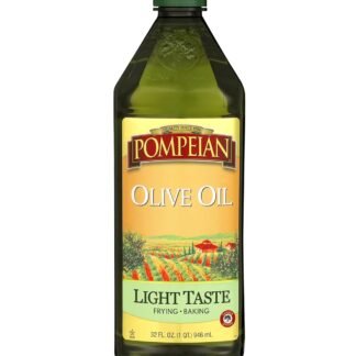 Pompeian Light Taste Olive Oil, High Heat Cooking, Baking & Sauteing, High Smoke Point, 32 Fl Oz