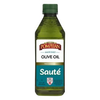 Pompeian Made Easy Sauté Olive Oil, Pan Cooking, American Heart Association Certified, 16 Fl Oz