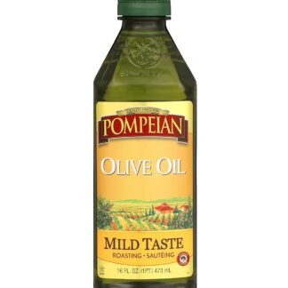 Pompeian Mild Taste Olive Oil, High Heat Cooking, Baking & Sauteing, High Smoke Point, 16 Fl Oz