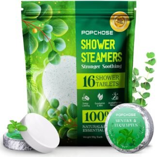 POPCHOSE Shower Steamers Aromatherapy, 16 Pack Christmas Stocking Stuffers for Adults, Eucalyptus for Shower- Birthday Gifts for Women, Quick Relief Nasal Congestion, Home SPA &...