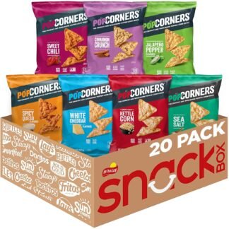 PopCorners Popped Corn Snacks, Sampler Pack, 1 Ounce (Pack of 20) (Assortment May Vary)