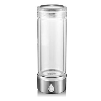 Portable Hydrogen Alkaline Water Bottle Hydrogen Rich Water Generator Ionizer USB Rechargeable SPE/PEM Technology Make Hydrogen Content Up to 1500PPB H2 Hydrogenated Drink Cup...