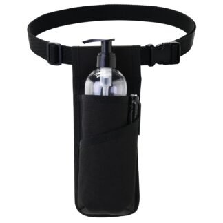 Professional Massage Therapist Holster with Adjustable Belt, Massage Bottle Bag, Massage Lotion Holster,Black(XJ-1KD)