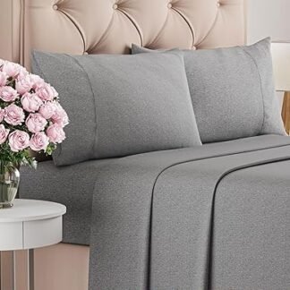 Queen Size 4 Piece Sheet Set - Comfy Breathable & Cooling Bed Sheets Set - Hotel Luxury Bedding for Women, Men, Kids, Teens, Boys & Girls - Deep Pockets, Soft & Wrinkle Free -...