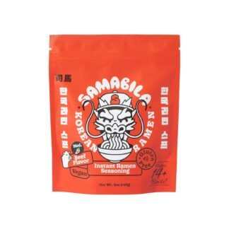 SAMABILA Korean Beef Instant Ramen Seasoning Powder - Gluten Free - Vegan - Medium Spicy - Premium Soup Powder - 5 oz