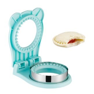 Sandwich Cutter, Maker for Kids Lunch - 3.7 Inch Circle Shape Sandwich Cutter and Sealer, Breakfast & Lunchboxes (Light Blue)