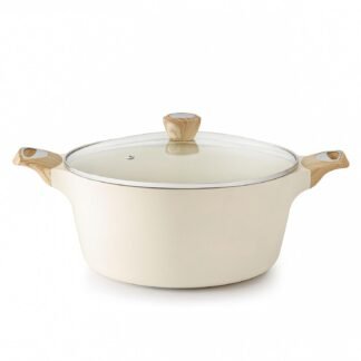 SENSARTE Ceramic Nonstick Stock Pot with Lid, 2.6/4.5/6.6/8.5 QT Soup Pot Casserole Pot, Non-toxic Healthy Pasta Pot, Large Cooking Pot Stew Pot, Induction Compatible, PFOA PFAS...
