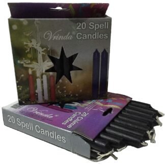 Set of 20 Black Mini Ritual Chime/Altar/Spell Candles