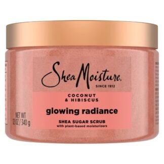 SheaMoisture Shea Sugar Body Scrub For Glowing Radiance Coconut Hibiscus Glowing Radiance Body Scrub With 24h Shea Moisture Nutrients 12 oz