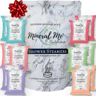 Shower Steamers Aromatherapy - 12pc Shower Bombs Vapor Tablets w/Organic Essential Oils for Vaporizing Steam Spa, Bath Bombs Tablets, Stocking Stuffers, Selfcare & Christmas...
