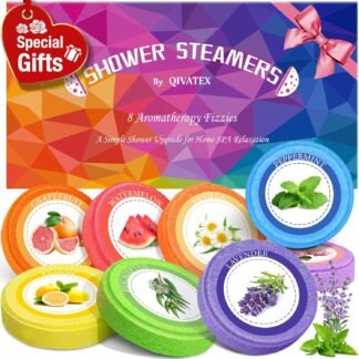 Shower Steamers Aromatherapy, Birthday Gifts for Women Teen Girls Mom, Christmas Stocking Stuffers White Elephant Gifts for Adults, Natural Essential Oil SPA Self Care Shower...