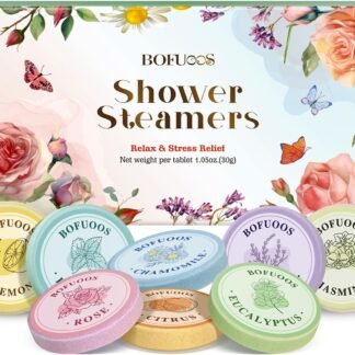 Shower Steamers Aromatherapy – Birthday Gifts for Women Teen Girls Mom, Natural Essential Oils Bath Bombs for Relaxation Home SPA, Christmas Stocking Stuffers White Elephant...