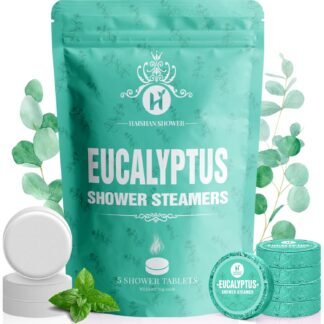 Shower Steamers Aromatherapy Christmas Stocking Stuffers for Teen Gifts Organic Eucalyptus & Mint Essential Oil, 5-Pack Shower Bombs Birthday Gifts for Women Her, White Elephant...