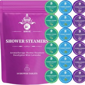 Shower Steamers Aromatherapy Gifts for Women, 18-Pack Organic Eucalyptus Lavender Mint Essential Oil Shower Bombs, Self Care Stress Relief Birthday or Christmas Stocking...