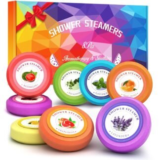 Shower Steamers Aromatherapy - sanyi Birthday Gifts for Women, Stocking Stuffers White Elephant Christmas Gifts for Adults Teen Girls, Shower Bombs with Natural Essential Oils...