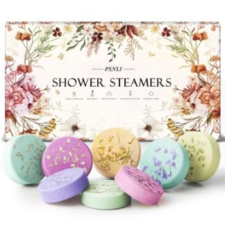 Shower Steamers Aromatherapy Stocking Stuffers 8 Scents, Christmas Gifts for Women Elegant Packaging Birthdays Gifts for Mom, Natural Essential Oil Home Spa Self Care & Relaxing