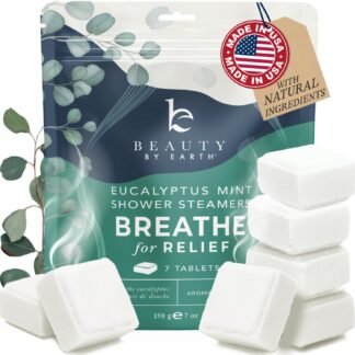 Shower Steamers Aromatherapy - USA Made with Natural Ingredients & Eucalyptus Essential Oil, Christmas Stocking Stuffers for Men & Women, Large Shower Bombs, White Elephant...