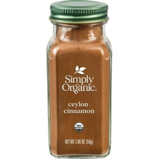 Simply Organic Ceylon Ground Cinnamon, 2.08 Ounce, Non-GMO Organic Cinnamon Powder