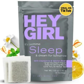 Sleep Tea for Bedtime - Calming Sleepytime Herbal Tea w/Valerian Root, Chamomile, Passion Flower, Lemon Balm - Relaxing Natural Nighty Night Sleeping Tea - Relaxation Self Care...