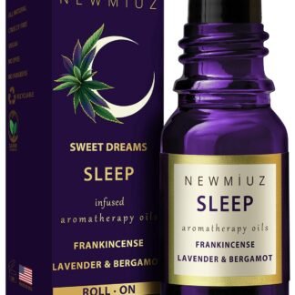 Sleep Well Roll On Essential Oil Anti Stress Calming Aromatherapy Stick Blend Lavender Bergamot Frankincense Destress Relaxation Stress Gift for Women