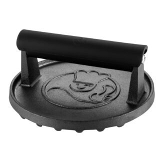 Smash Burger Press for Griddle, 2 lb Heavy Duty Burger Smasher Tool with Heat-Resistant Handle, Premium Cast Iron Bacon & Sandwich Maker, Hamburger Press for BBQ Grilling...