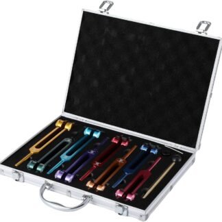 Solfeggio Tuning Fork Set, 8 Chakra Tuning Forks for DNA Healing, Sound Therapy, Weighted Tuning Forks for Sound Meditation Forks for Sound Healing Therapy, Reduce Stress,...