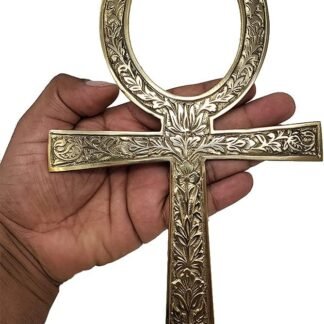 Solid Brass Ankh 9.75"~ Perfect for your Altar, Wall Décor, Gift Giving, Ritual needs. Made of 100% yellow brass quality product by New Age Imports, Inc.® (Brass Ankh 9.75")