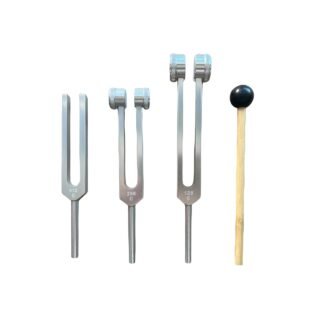Sound Therapy Tuning Forks (128Hz, 256Hz, 512Hz) for Healing Repairing Nervous System Musical Instrument and Stress Reliever Testing Health Care