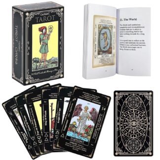 SUNHHX Tarot Cards Set, Tarot Cards for Beginners with Meanings on Them