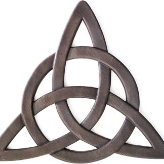 Super Z Outlet Resin Celtic Trinity Knot Wall Art for Home Decoration, Religious Communion Baptism Gifts, Churches