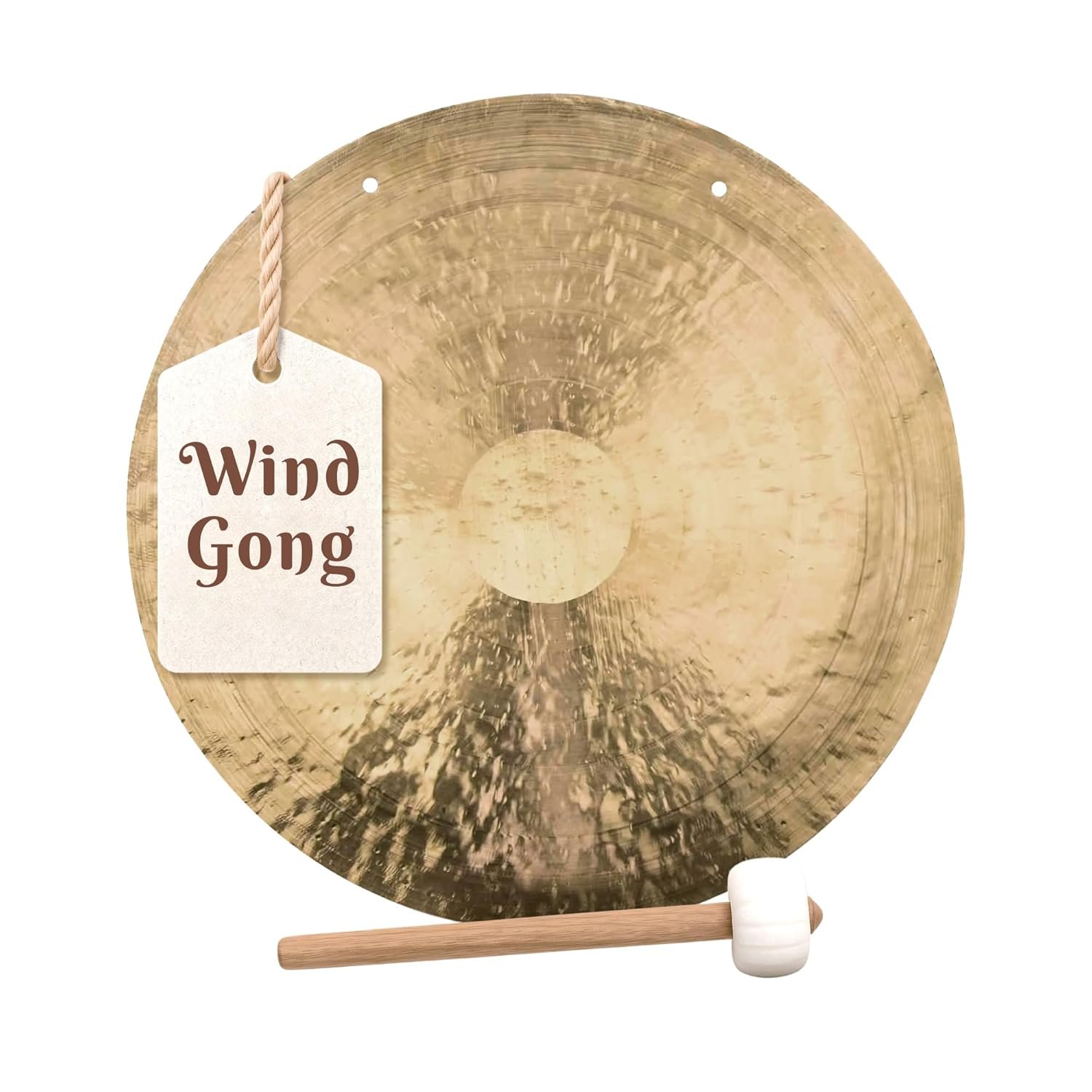 The Gong Shop 12 Wind Gong - Authentic Chinese Wind Gong with Padded Mallet Hanging String - Deep Resonant Sound - Ideal for Meditation Sound Therapy Home or Office Decor - lunas-mystic-emporium.com The Gong Shop 12” Wind Gong - Authentic Chinese Wind Gong with Padded Mallet & Hanging String - Deep, Resonant Sound - Ideal for Meditation, Sound Therapy, Home, or Office Decor