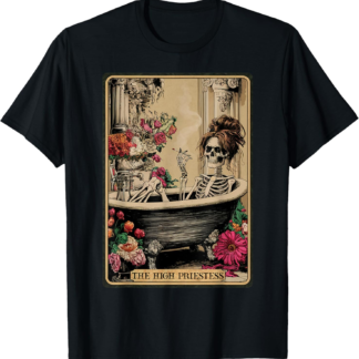 The High Priestess Tarot Card Funny, Witchy, Sarcastic Weed T-Shirt