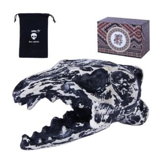 “The Jackal” Canine Skull Loudest Aztec Death Whistle - Jackal Skull Shape | 135+ dB sound | Authentic Human Scream Sound | Ancient War Ritual & Ceremonial Tool | Perfect for...