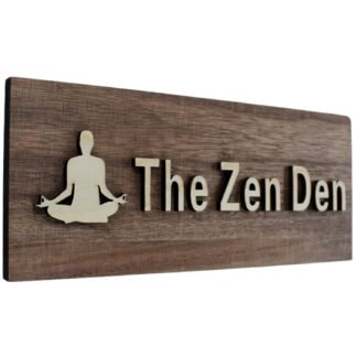 The Zen Den signs Room Decor Meditation in Progress Wall Hanging SignInspirational Wooden Door Plaque for Yoga Studio Bedroom Decoration Brown - lunas-mystic-emporium.com The Zen Den signs Room Decor Meditation in Progress Wall Hanging Sign,Inspirational Wooden Door Plaque for Yoga Studio Bedroom Decoration (Brown)