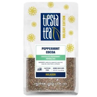 Tiesta Tea Cozy Peppermint Cocoa, Premium Loose Leaf Blends, Chocolate Peppermint Herbal Tea, Caffeine-Free, Holiday Blend, Holiday Edition, Hot or Iced Brew, Up to 25 Cups,...