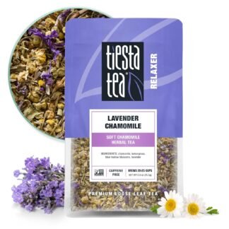 Tiesta Tea - Lavender Chamomile Herbal Tea, Loose Leaf, Calming Blend with Chamomile, Lavender, and Lemongrass, Caffeine-Free Herbal, Great for Hot or Iced, Resealable Pouch, 25...