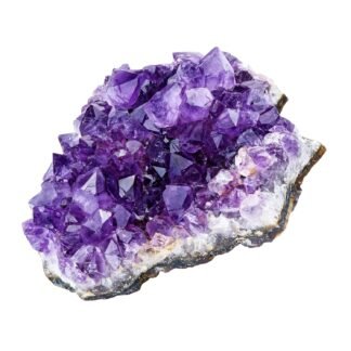 Top Plaza Natural Amethyst Geode Cave Healing Crystal Stones Rock Cluster Druzy Witchcraft Raw Amethyst Gemstone Specimen (0.18-0.33 Pound)