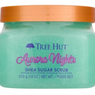 Tree Hut Aurora Nights Shea Sugar Scrub, Exfoliating, Hydrating & Moisturizing Body Scrub with Shea Butter & Nourishing Essential Oils, Smooth & Soften Skin, 18 oz