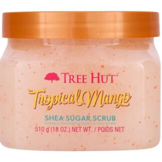 Tree Hut Shea Sugar Scrub Tropical Mango, 18oz, Ultra Hydrating and Exfoliating Scrub for Nourishing Essential Body Care