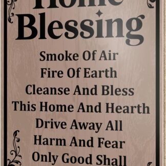 UDNADKEX Witch Kitchen Wall Hanging Sign Decor, Home Blessing, Witches Home Kitchen Dining Room Wooden Sign Magic Wicca Witchy Decor Halloween Gothic Wall Decoration