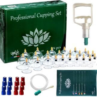 Uplife Cupping Kit for Massage Therapy 24 Cups Professional Cupping Therapy Set with Magnetics for Muscle Pain Relief Cellulite Reduction Chinese Vacuum Cupping Set with - lunas-mystic-emporium.com Uplife Cupping Kit for Massage Therapy, 24 Cups Professional Cupping Therapy Set with Magnetics for Muscle Pain Relief & Cellulite Reduction, Chinese Vacuum Cupping Set with...