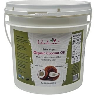 Verdana Extra Virgin Coconut Oil – USDA Organic, Unrefined Cold Pressed Oil for Baking and Cooking – 1 Gallon