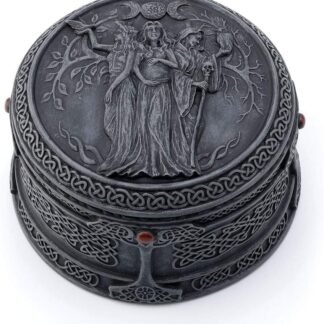 Veronese Design Celtic Triple Goddess Maiden Mother Crone Trinket Box