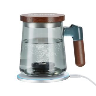 VEVOR Hydrogen Water Pitcher, 400 ml Hydrogen Water Cup, Portable Hydrogen Generator, SPE Technology Hydrogen Water Generator with Wireless Charging Base, Hydrogen Rich Water...