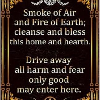 Vintage Wiccan Blessing Home Metal Sign - Aluminum Wiccan Decor for Room, Bar, Cafe, Garage - Versatile English Theme Holiday Decoration (8"x12")