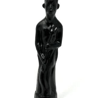 Vrinda Â® Decorative Ritual Spell Unscented Candle Devil - Invoke Mystical Vibes - Perfect for Rituals, Ceremonies, and Spiritual Practices, Approx 7.5" (Black)