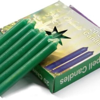 Vrinda® Set of 20-4 Mini Chime Ritual Spell Unscented Taper Candles Ideal for ChimeAltarSpell Work Green - lunas-mystic-emporium.com Vrinda® Set of 20-4" Mini Chime Ritual Spell Unscented Taper Candles – Ideal for Chime/Altar/Spell Work (Green)